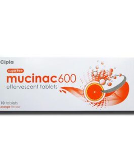 Mucinac 600 Effervescent Tablet Orange Sugar Free