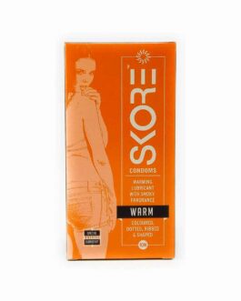 Skore Warm Condoms Warming Lubricant Smoky Fragrance Coloured and Dotted