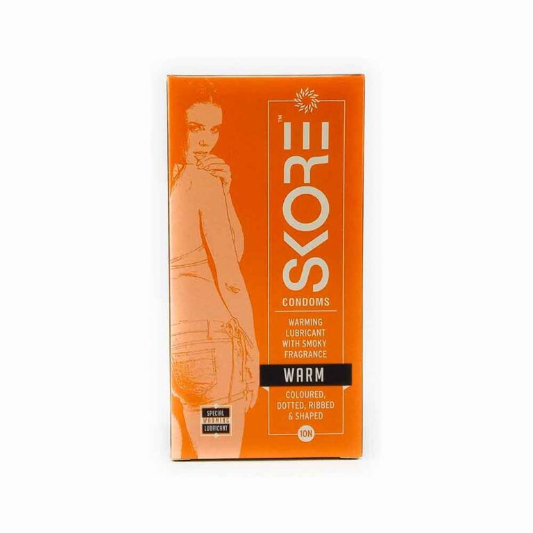 Skore Warm Condoms Warming Lubricant Smoky Fragrance Coloured and Dotted