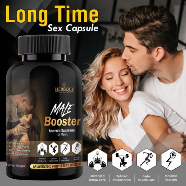 herbque Male Booster Sexual Capsules For Testosterone Booster & Disk Growth