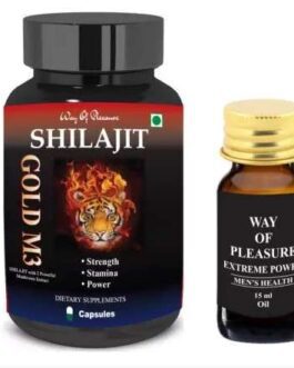 Shilajit Gold Capsule with Extreme Sex Power Oil For Men