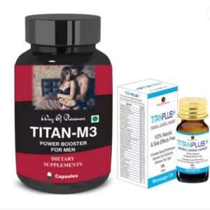 Titan M3 30 Capsule With Titan Plus oil For Men