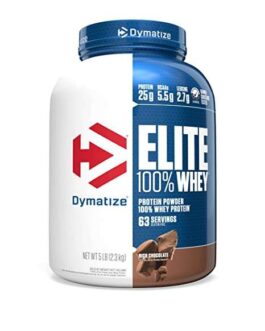 Dymatize Nutrition Elite 100% Whey Protein Powder Rich Chocolate