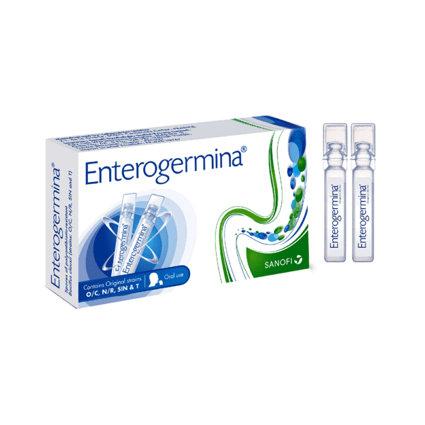 Enterogermina Probiotic Supplement For Diarrhea Treatment & Restoration Of Gut Flora, Suitable For Kids & Adults