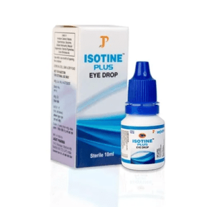 Isotine Plus Eye Drop is a clear, colourless and odourless liquid filled in opaque white plastic vials. Key Ingredients: Palash-0.3% Apamarg-0.3% Punarnava-0.3% Yashad Bhasma-0.06% Tankana Bhasma-2% Tuth Bhasma-0.4% Alum-0.04% Satva Podina-0.015% Benzalkonium Chloride-0.01% Jeevanti-0.3% Chandan-0.3% Amla-0.3% Baheda-0.3% Satva Podina-0.015% Key Benefits: Helps in the treatment of cataract where there is a clouding of the normally clear lens of the eye Provides support in glaucoma which is a group of eye conditions that damage the optic nerve, the health of which is vital for good vision Helps in the treatment of diabetic retinopathy which is a diabetes complication that affects eyes Directions For Use: Take 2-3 drops, 3 to 4 times in a day or as directed.