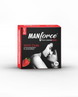 Manforce 1500 Dots Xotic Condom Strawberry