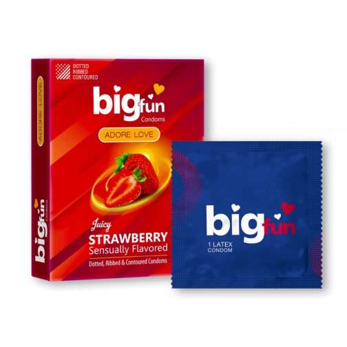 Bigfun Strawberry Flavoured Condom