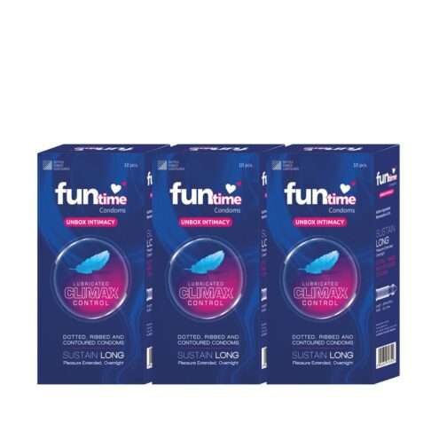 Funtime Ultra Thin Premium Condom Pack of 3 | 10 Pcs Each